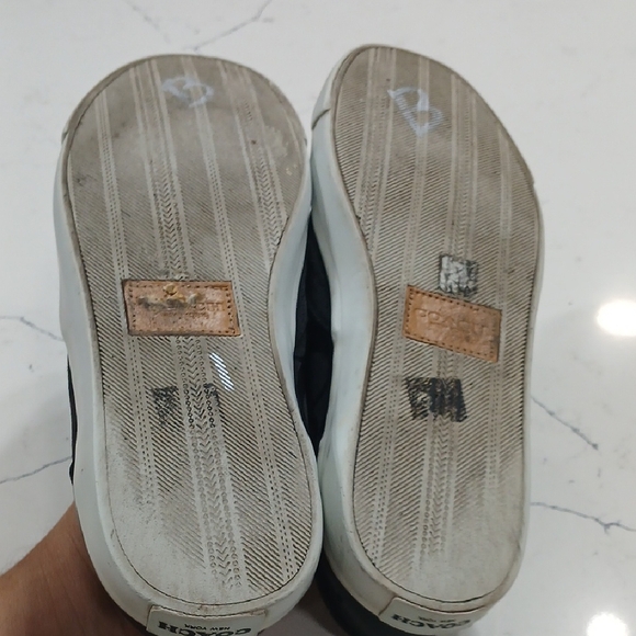 Coach Black Patterned Slip-On Shoes Sz 7 Pre-owned - Picture 7 of 9